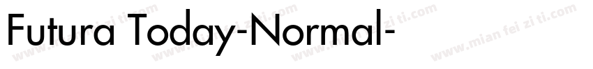 Futura Today-Normal字体转换